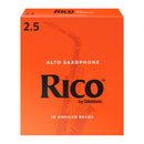 Rico box of 10 Eb alto saxophone reeds - 2.5