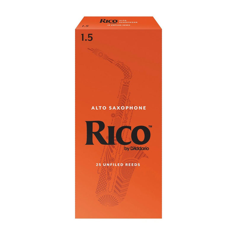 Rico Box Of 25 Eb Alto Saxophone Reeds - 1.5