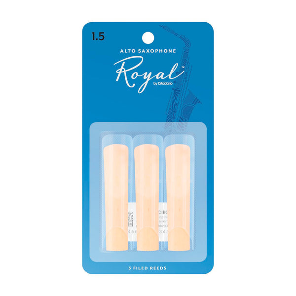 Rico Royal Eb alto saxophone reeds - 1.5 (card of 3)