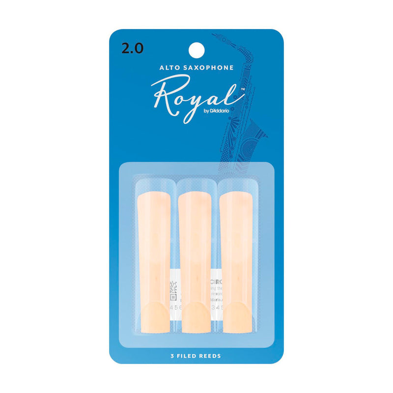 Rico Royal Eb alto saxophone reeds - 2.0 (card of 3)