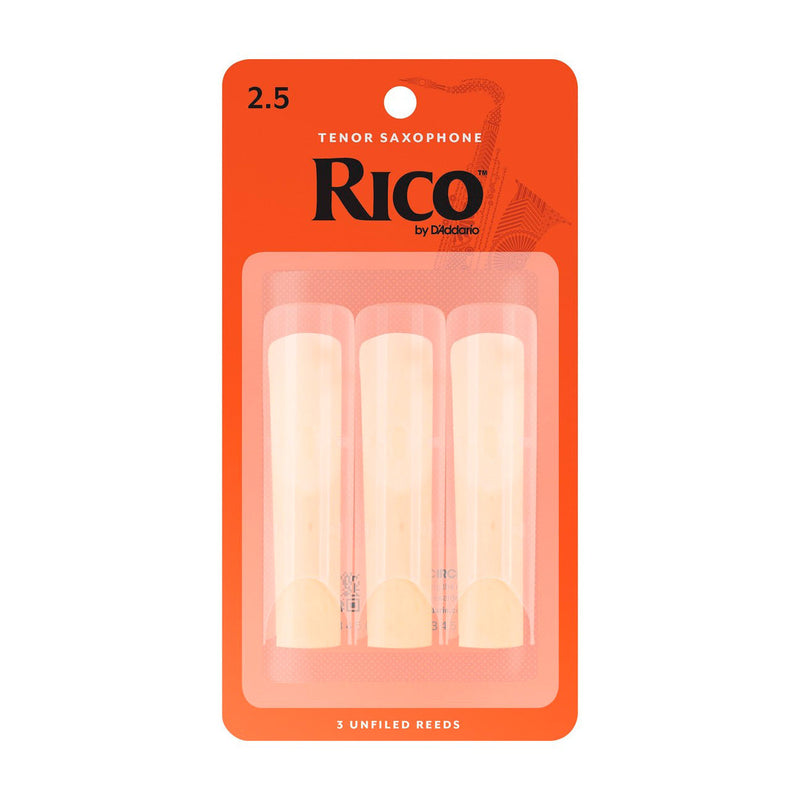 Rico Pack of 3 Bb tenor saxophone reeds - 2.5