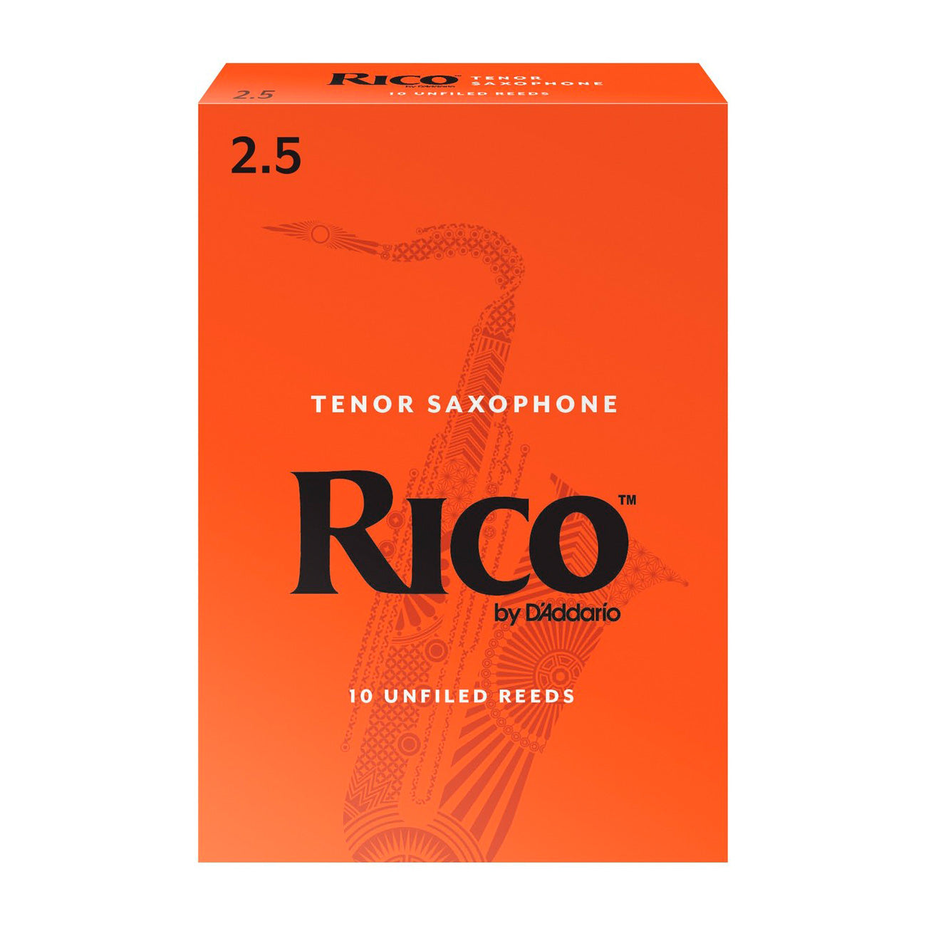Rico box of 10 Bb tenor saxophone reeds - 2.5