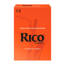 Rico box ot 10 Eb baritone saxophone reeds - 1.5 (box of 10)