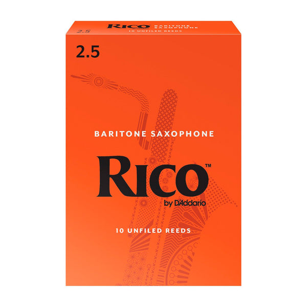 Rico box ot 10 Eb baritone saxophone reeds - 2.5 (box of 10)