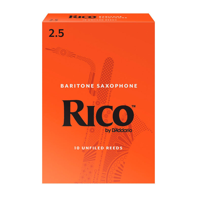 Rico box ot 10 Eb baritone saxophone reeds - 2.5 (box of 10)