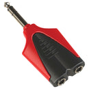 Roxtone Splitter - 6.3Mm Stereo Plug To 2 X 6.3Mm Stereo Sockets