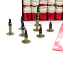 Deluxe musical Christmas cracker with whistles - red and white