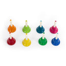 Deluxe musical Christmas cracker with handbells - red and white