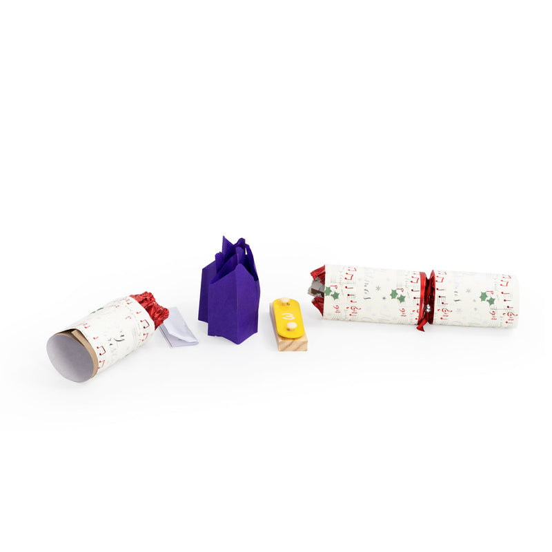 Deluxe musical Christmas crackers with chime bars