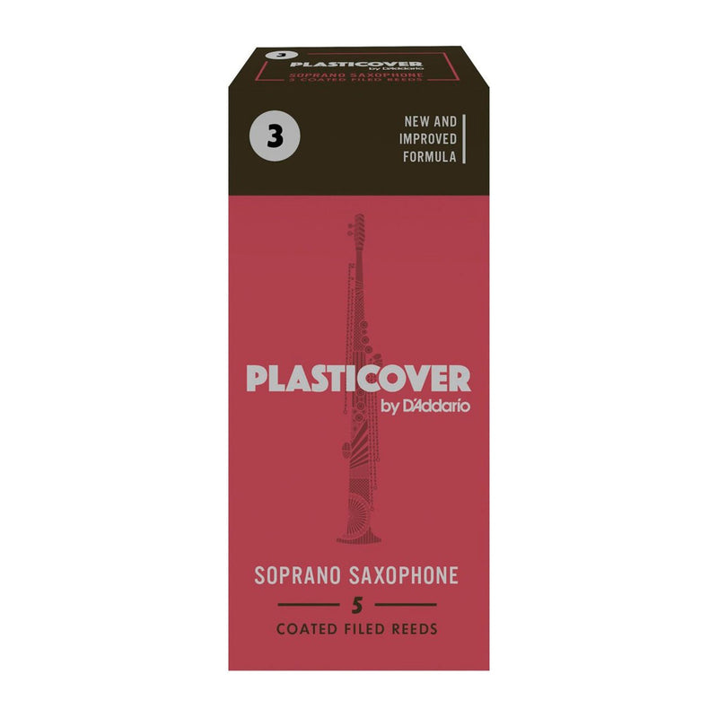Rico Plasticover box of 5 x soprano saxophone reeds - 3.0