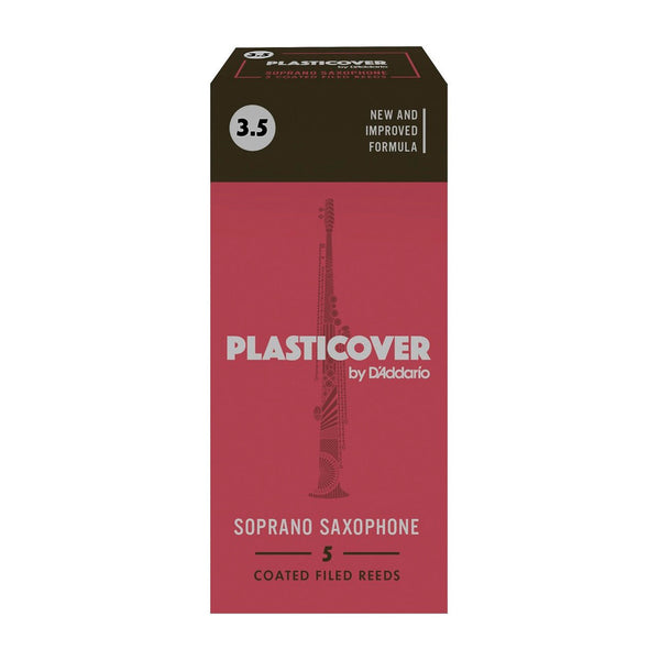 Rico Plasticover box of 5 x soprano saxophone reeds - 3.5