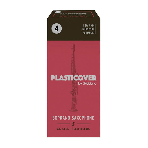 Rico Plasticover box of 5 x soprano saxophone reeds - 4.0