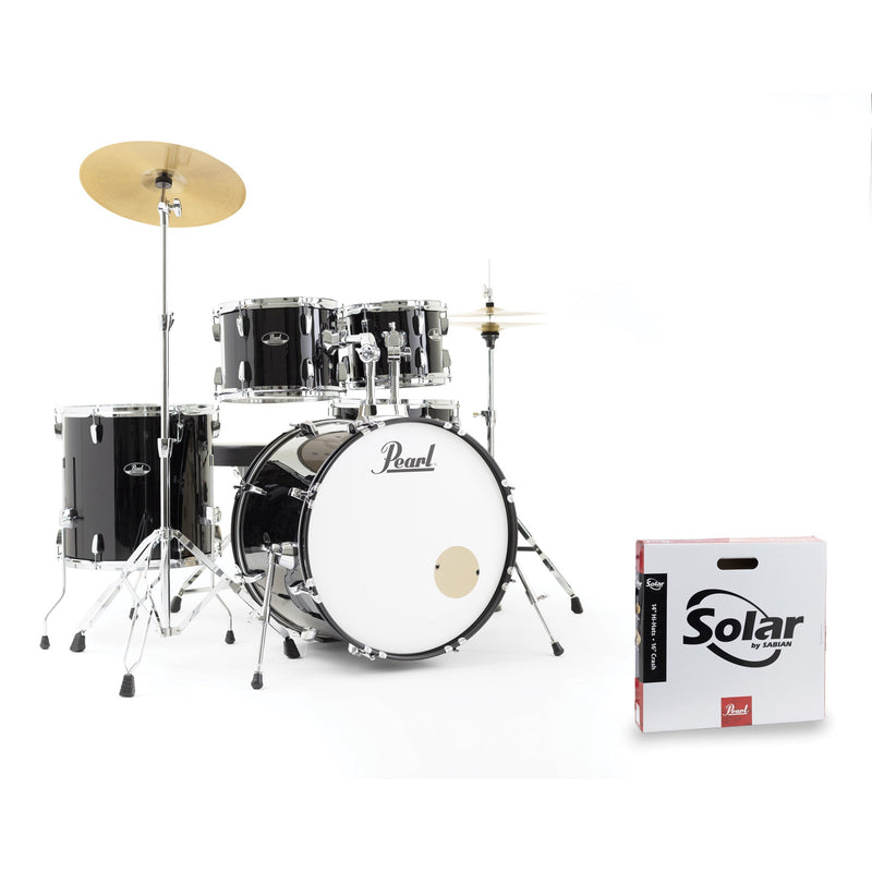 Pearl Roadshow Drum Kit - 22" Rock Kit In Jet Black