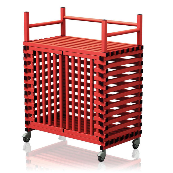 VENDIPLAS TROLLEY CABINET LARGE, RED