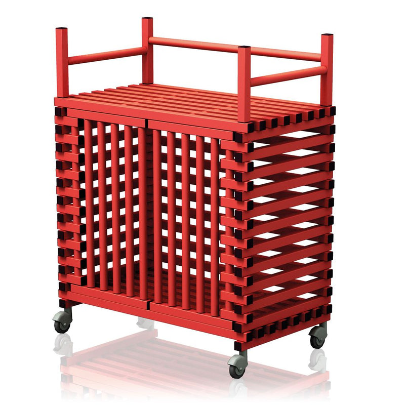 VENDIPLAS TROLLEY CABINET LARGE, RED