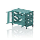 VENDIPLAS TROLLEY CABINET MEDIUM, GREEN