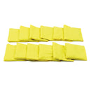SQUARE COTTON BEAN BAG YELLOW, BAG OF 12