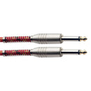 Stagg S-Series Vintage Mono Jack Cable - Red Tweed