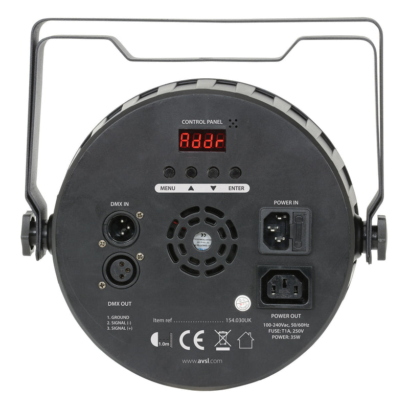 Qtx Par100 High Power 3-In-1 Led Plastic Par Can