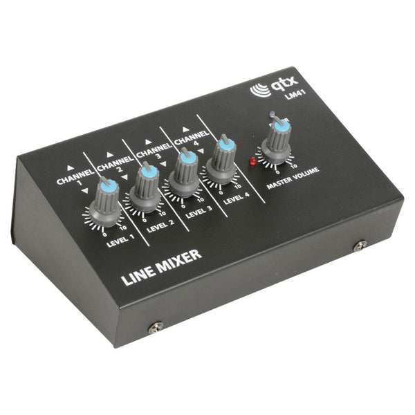 Qtx 4 Channel Microphone Mixer