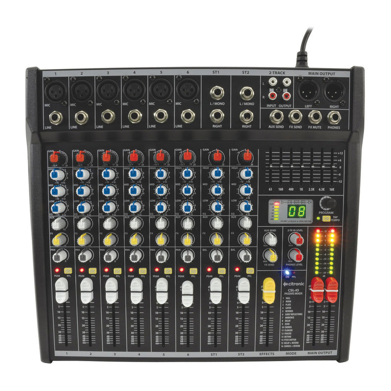 Citronic Csl Series Compact Mixer - 10 Channels