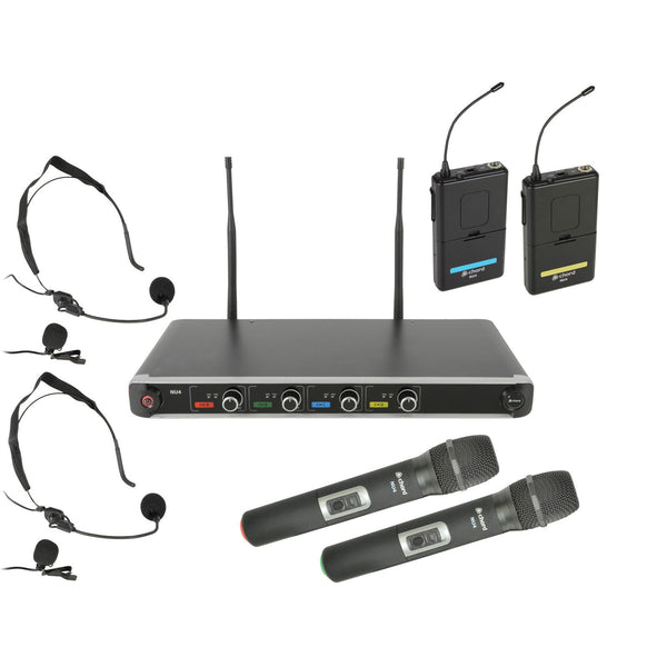 Chord Nu4 4 Channel System - 2 X Handheld And 2 X Headset Mics