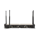 Chord SU20 compact dual UHF wireless microphone set - Carrier frequencies: 863.42MHz (Red) + 864.3MHz (Green)