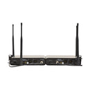 Chord SU20 compact dual UHF wireless microphone set - Carrier frequencies: 864.8MHz (Blue) + 863.1MHz (Yellow)