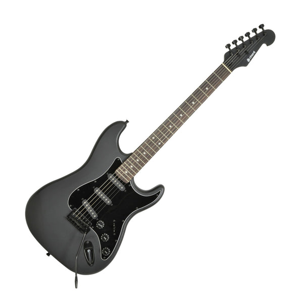 Chord CAL63 student electric guitar - matte black - A1