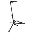 Chord guitar stand with folding neck support