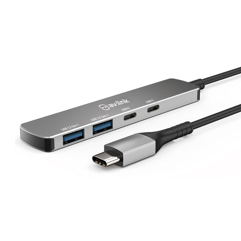 AV Link 4 port ultra-slim USB3.2 Type-C hub
