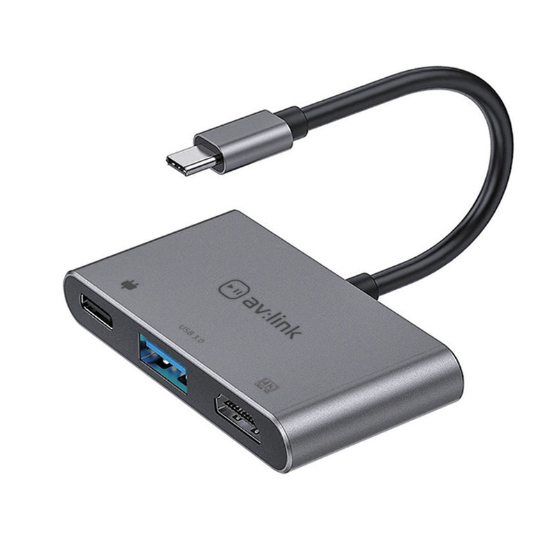 AV Link 3 port slim USB 3.0 type-C hub