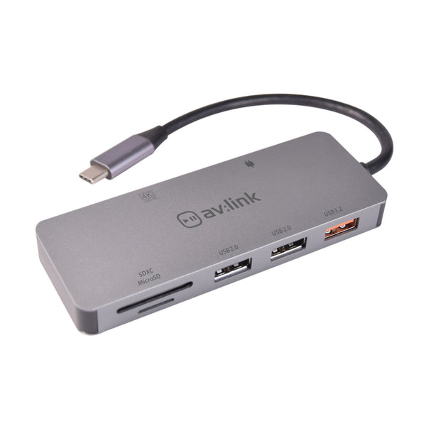 AV Link 7 port USB 3.2 type-C multi-hub