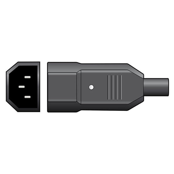 AVSL shrouded 3-pin IEC plug