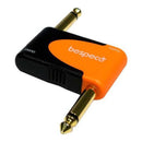 Bespeco 6.35mm mono right angle jack to mono right angle jack
