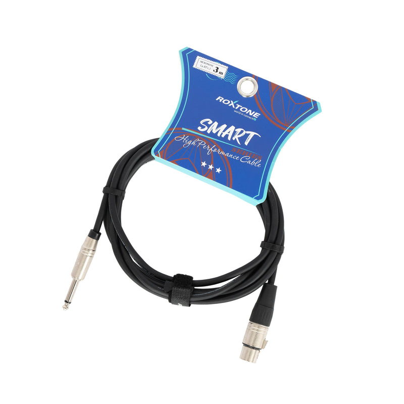 Roxtone Smart female XLR to mono large jack cable - 3m