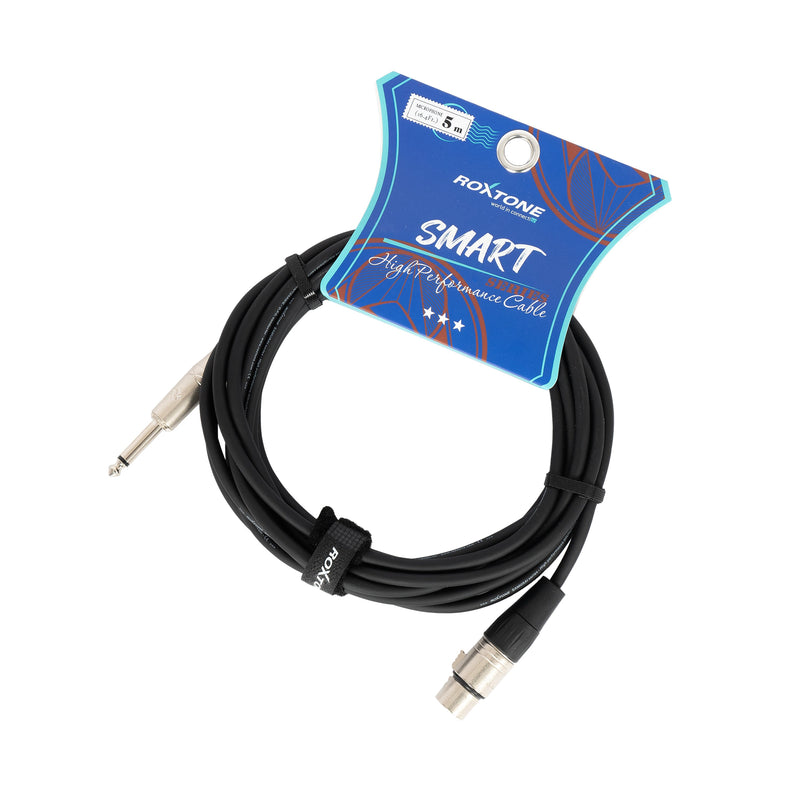 Roxtone Smart female XLR to mono large jack cable - 5m