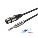 Roxtone Smart female XLR to mono large jack cable - 5m
