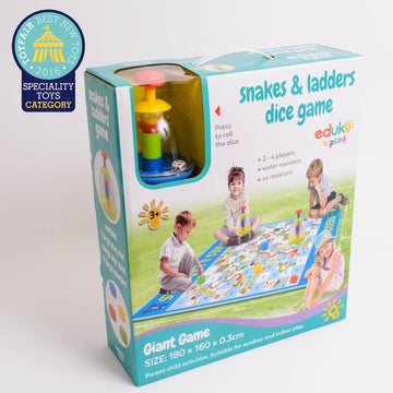 Snakes & Ladders Dice Game - Large