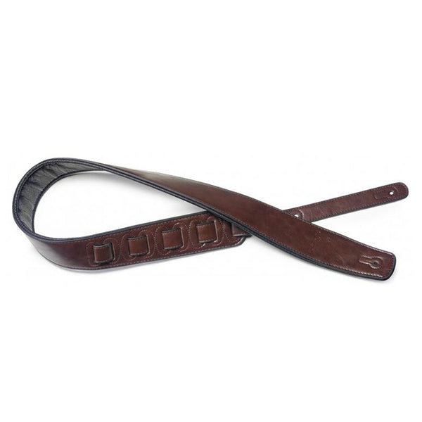 Stagg leather guitar strap - Brown