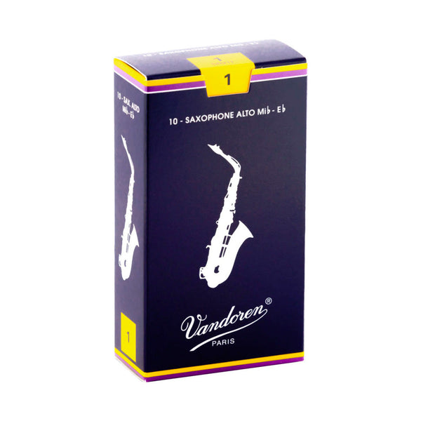 Vandoren 'Blue Box' Eb alto saxophone reeds - 1 (box of 10)