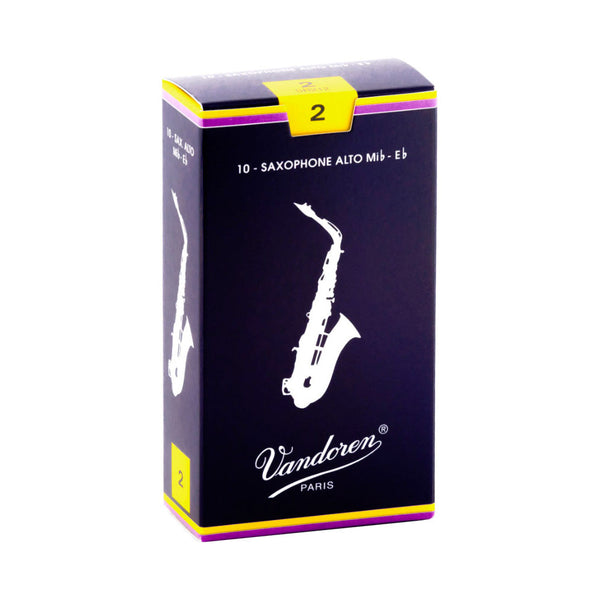 Vandoren 'Blue Box' Eb alto saxophone reeds - 2 (box of 10)