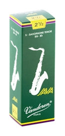 Vandoren Java Bb tenor saxophone reeds box of 5 - 2.5