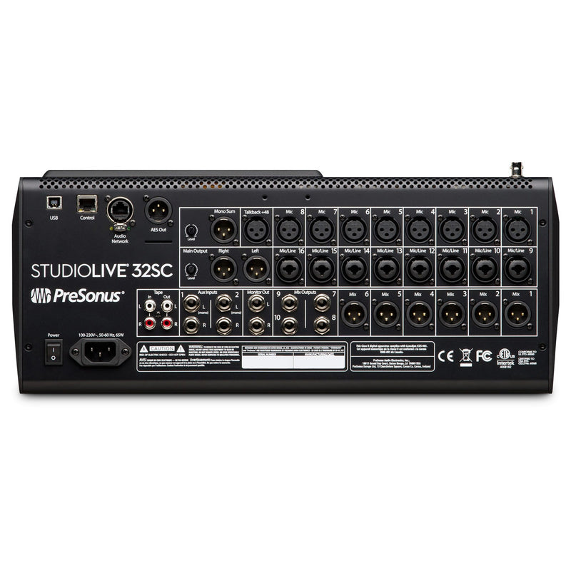 PreSonus StudioLive series III subcompact 32-channel mixer