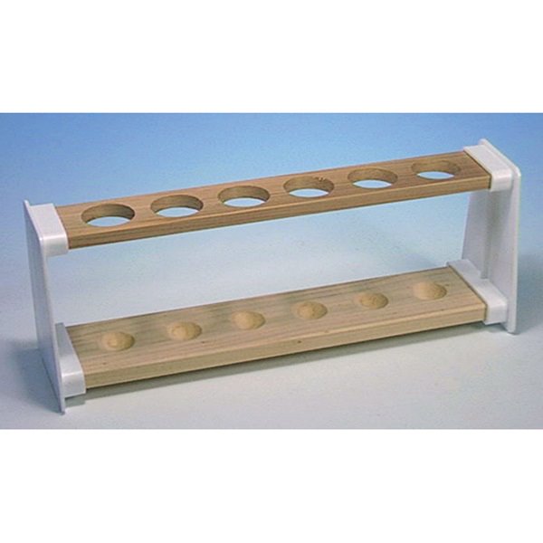 Rack, Boiling Tube, Wooden, 6 hole  (Each)