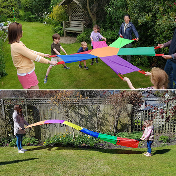 Junior Sunflower Parachute and Junior Rainbow Wave Twin Pack