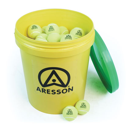 ARESSON SUPER MATCH TENNIS BALL 62G, 65MM, BUCKET OF 60