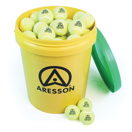 ARESSON SUPER MATCH TENNIS BALL 62G, 65MM, BUCKET OF 96