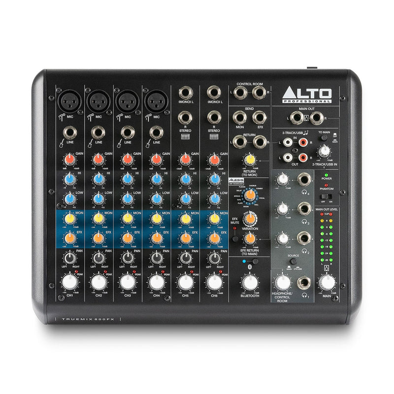 Alto TrueMix 800 FX analogue mixer with USB