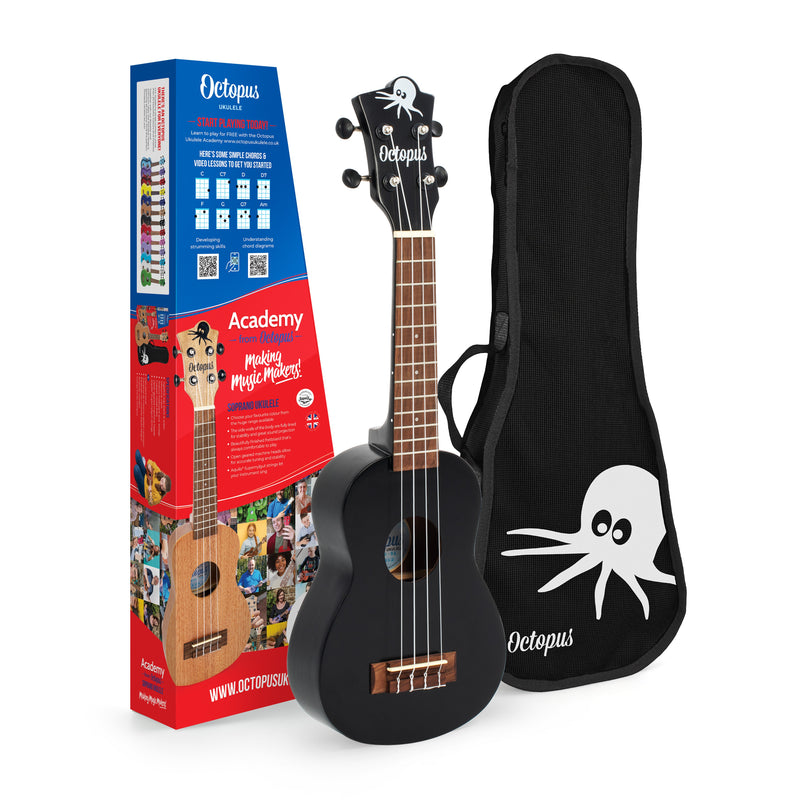 Octopus Academy soprano ukulele - Matt black